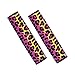 Jndtueit Paquete de 2 fundas para cinturón de seguridad de coche para bolsas/coches, almohadillas de correa de hombro suaves de leopardo, fundas de cojín con estampado de animales salvajes