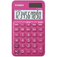 CASIO SL-310UC-RD - Calculadora, 0.8 x 7 x 11.8 cm, color rojo