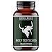 Natur Bio günstig Kaufen-Beef Testicles Kapseln [240 Stück] - Natürliche Quelle für Vitamin A, Zink & B12 - Mit Rinderhoden, Leber & Austern für Männer - Hohe Bioverfügbarkeit & Nährstoffdichte