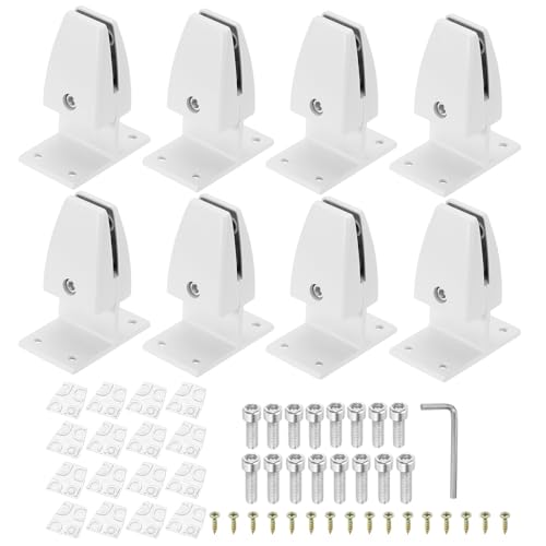 Pince de séparation de bureau PATIKIL en aluminium blanc pour aménagement de bureau