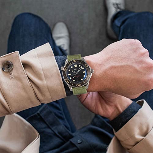 Watchdives Nylon Watch Band 22Mm Fast Release Watch Band Multicolor Replacement Watch Straps For Men Women(22Mm,Army Green) #TOP4