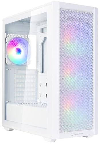 Silverstone SST-FA515XR-WG PCケース ミドルタワー ATX デュアルラジエーター レインボーファン ホワイト 国内正規代理店品
