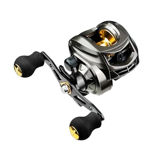 Lacusmall Baitcaster Reels, Fishing Reels with 7.2:1 Gear Ratio, Baitcasting Reel with Magnet Braking System, Bait Casters Reel,Smooth 17.6 LB Max Drag(Right Hand)