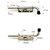 Spring Loaded Latch, Tiberham 128 mm Barrel Bolt Metal Lock with Grip, Heavy Duty Spring Latch Pin for Yard Gate Shed Door Tailgate Trailer Garage #1