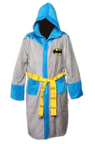 Diamond Batman Retro Mens Hooded Costume Bathrobe