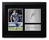 HWC Trading Jan Paul Van Hecke Brighton & Hove Albion Gifts Printed Signed Autograph Picture for Soccer Fans and Supporters - US Letter Framed (ID-006968)