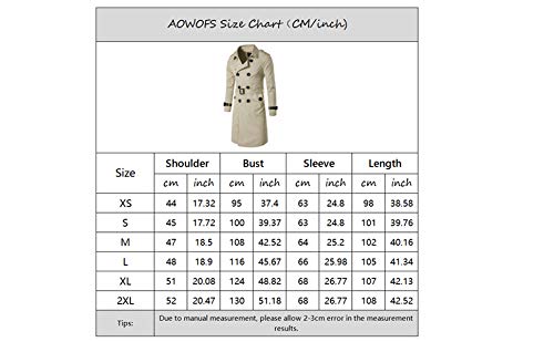 Men's Double Breasted Trenchcoat Stylish Slim Fit Mid Long Belted Windbreaker