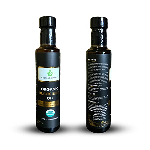 Usda Organic Black Seed Oil 8.4 Fl Oz Certified 100% Virgin, Cold Pressed, Glass Bottle, Omega 3 6 9 - Nigella Sativa Black Cumin - Antioxidant For Immune Support, Joints, Digestion, Hair & Skin #TOP30