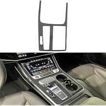 NVCNX Real Premium Carbon Fiber Accessories for Audi Q8 2019-2026 / Q7 SQ7 SQ8 RS Q8 2020-2026 2021 2022 2023 2024 2025 Car Center Console Gear Shift Panel Cover Interior Trim Sticker Decal 1PC