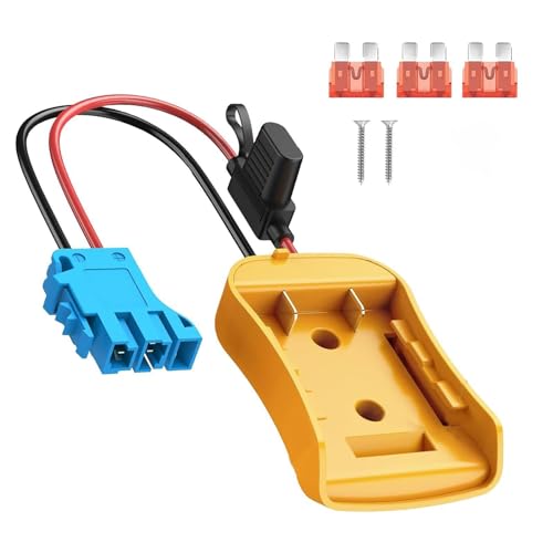 Power -Wheels -Battery -Adapter Battery ：Power Wheels Battery Conversion Kit with Wire Harness Connector Compatible with Peg-Perego Kids Ride-on Toy