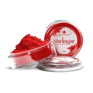Dylan Shringar Herbal Natural Sindoor Dust | Kumkum Powder for Women Puja Tilak Suhaag Sindoor (Red, 5 GR).