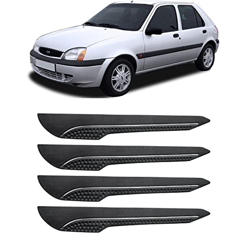 Image of AOSIS-Car Bumper Protector /Bumper Guard for Ford Fiesta Old with Single Chrome Stripe (4-Pcs)