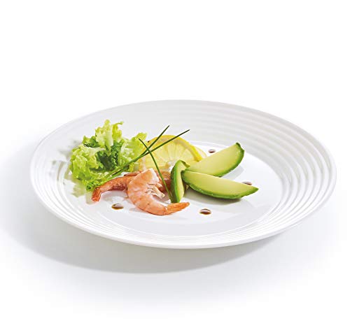 Luminarc Harena 10.5" Dinner Plate, Set Of 6, Set, 1, White #TOP4
