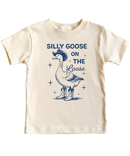 Silly Goose on The Loose Shirt for Youth and Toddler Girls Funny Tee for Kids4