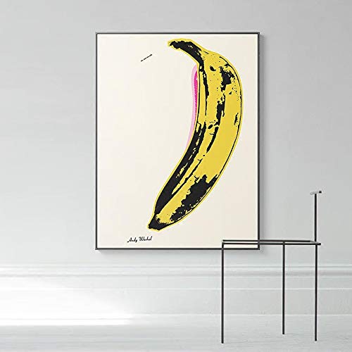 Andy Warhol"banaan" Pop Art Decoratie Schilderen Canvas Schilderij Posters en Prints Muur Foto 'S voor Woonkamer Decor 70x90 cm Frameloos - Afbeelding 3