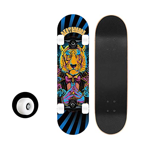 Skateboard completo, 80 x 20 cm Maple Deck Double