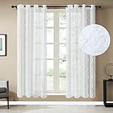 ✈Feine Stickereitechnologie: Feine bestickte voile Gardinen lassen Ihr Zuhause nicht mehr eintönig aussehen, perfekt für Schlafzimmer, Wohn- und Esszimmer. Sie verleihen Ihrem Zuhause einen Intergration von Luxus und Gemütlichkeit!
