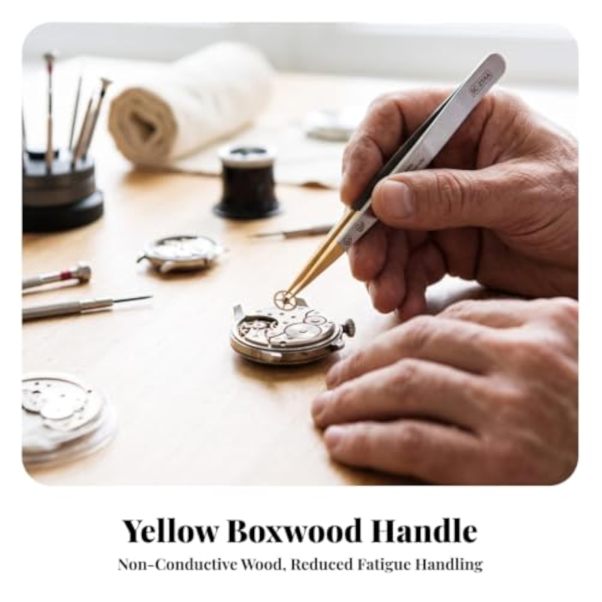 Rust-Resistant Watch Repair Tweezers