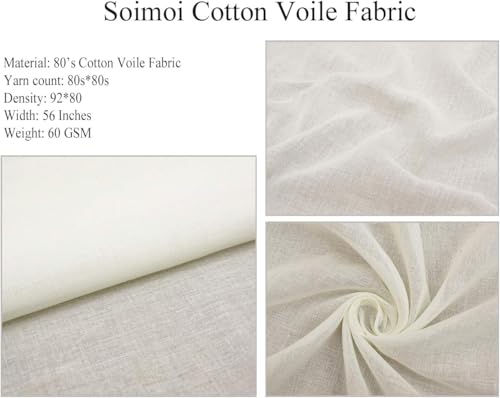 Image of Soimoi Beige Cotton Voile Fabric Socks & Gloves Folk Art Decor Fabric Printed Meter 56 Inch Wide