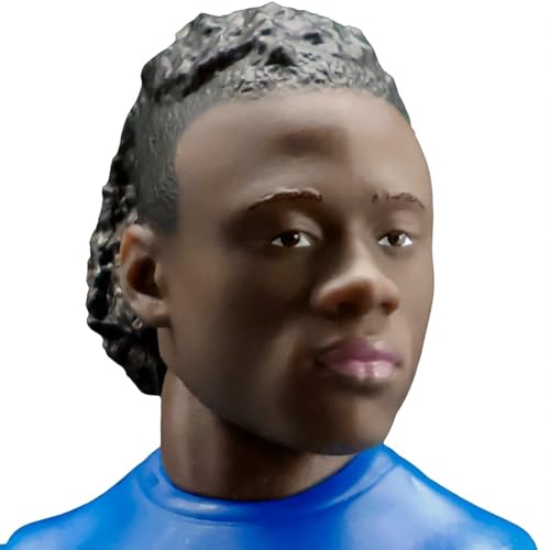 Megableu - Figurine FFF Camavinga N°6-20 cm - Grande Figurine Footballeur Réaliste & Articulée 10 Points – Licence Officielle Équipe de France – Jouet Football avec Ballon – Idée Cadeau Fan Bleus