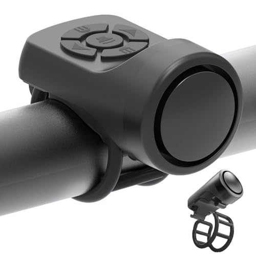 Gukasxi Elektrische Fahrradklingel, 4 Soundmodi, IPX4 Wasserdicht,...