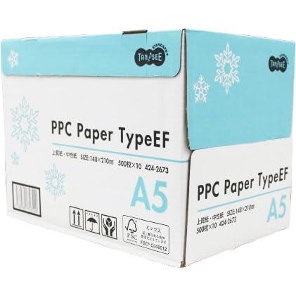 TANOSEE コピー用紙 A5 500枚×10冊 PPCEF-A5