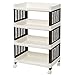 WJMLS Mobile Trolley Finishing-Rack Küche Toilette Badezimmer Regal-Rack