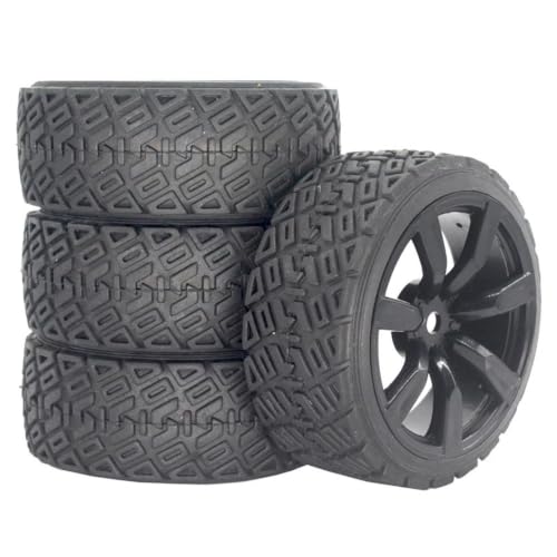 �����[�^�C�� For Tamiya XV02 XV01 TA06 For TT01 For TT02 PTG2 RC�A�b�v�O���[�h | �����\4PCS 70mm���o�[�^�C�� �����[�p�A1/10�J�[�̃E�F�b�g�H�ʂ�h���C�H�ʂł���������O���b�v ���W�R���J�[