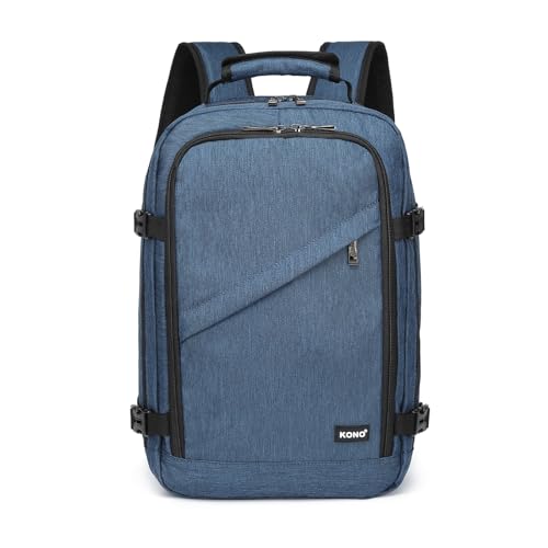 Kono Ryanair Kabinentasche, Untersitz, Reise-Handgepäck, Laptop-Rucksack, navy, S, Minimalistisch