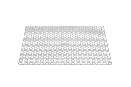 HoitoDeals 1Pcs Cream Plastic Sink Draining Board Mat Drainer For Kitchen Washing Up Pots Drying Tray Mats