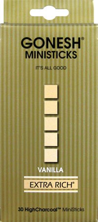 GONESH ミニスティック VANILLA 30本入 X 2個セット