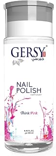 جيرسي مزيل طلاء الأظافر – برائحة ثينك الوردية – لا يسبب الجفاف وقوي في التنظيف – 130 مل - من العملاق