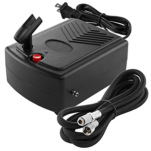 Pointzero Multi-Purpose Dual-Action Airbrush Set - Mini Compressor Kit #TOP2