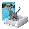 PetSafe ScoopFree Crystal Pro Legacy Self-Cleaning Automatic Litter Box - Uncovered Motion-Sensing Cat Box with Integrated Health Counter - Includes 1 Disposable Crystal Litter Tray