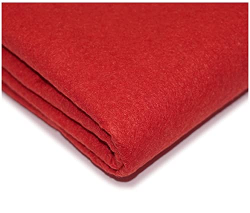 Get Crafting 100% Acrylic Felt Fabric Perfect for Arts & Crafts, Sewing Material - 150cm Wide, Available in 30 Vibrant Colours (2X A4 Felt, Red)
