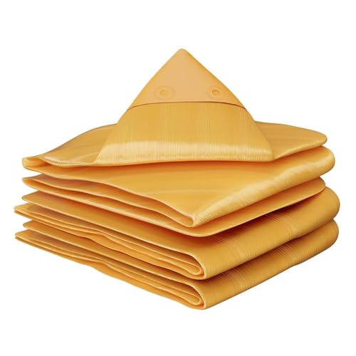 Image of Heart Home Tirpal (12x15 Feet) Waterproof Tarpaulin Sheet | 120 GSM Tadpatri | Eco-Friendly Tent Tirpal | Tharpai | Thadika | Lightweight Premium Tirpal | Yellow