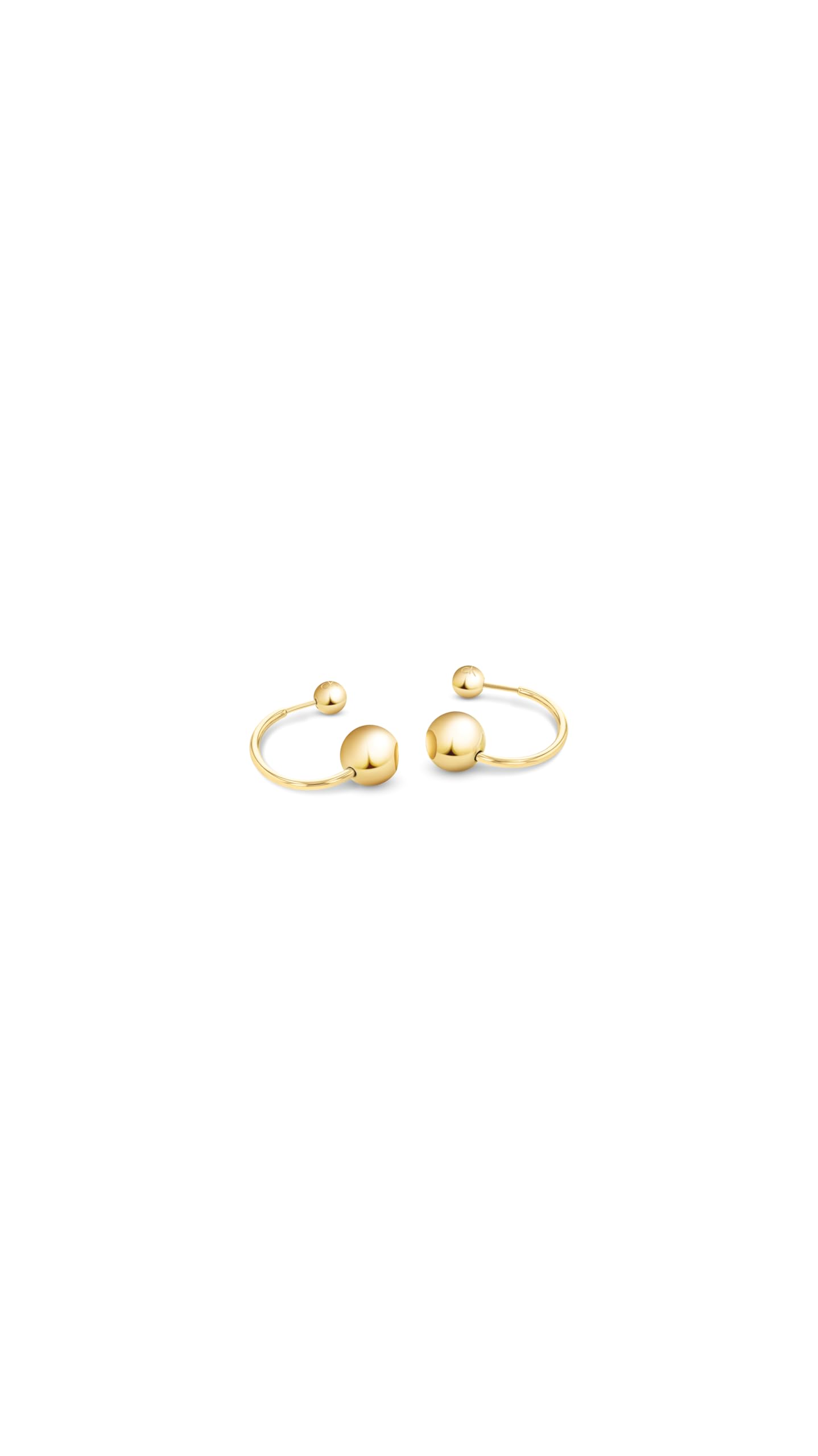 Calvin Klein Ohrringe für Damen Kollektion SCULPTURAL BUBBLES in Gelbgold - 35000789