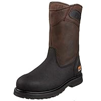 Timberland PRO Men's Powerwelt Wellington Steel Safety Toe Farm Ranch Work Boot, Rancher Brown, 8 M