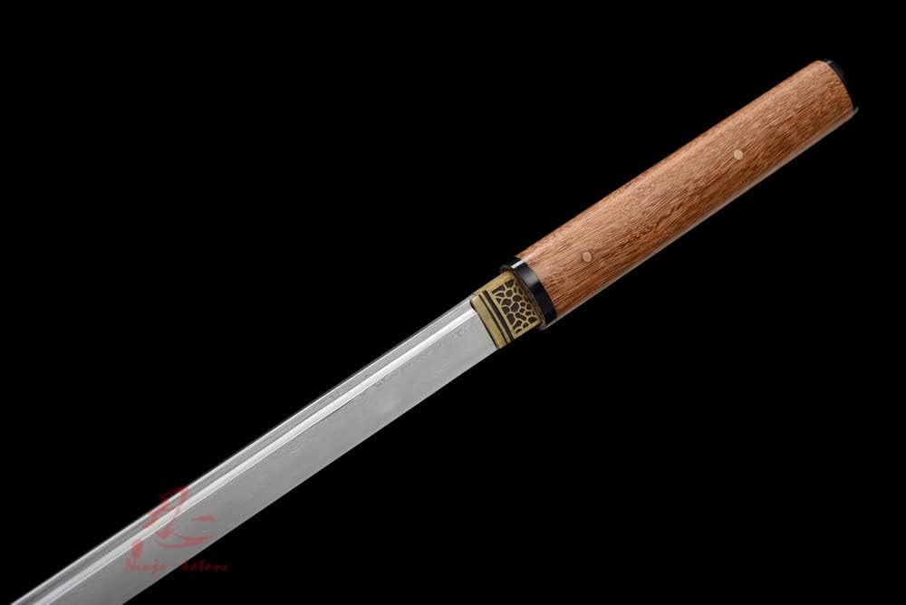 Handmade Samurai Sword 40.6 Battle Ready Hand Forged Shirasaya Ninja Katana Sword Sharp Blade Cut Bamboo (103)