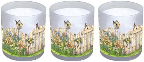 Spring Garden Glass Candle Set