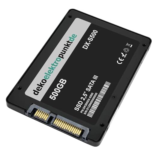500 GB SSD hårddisk kompatibel för HP Compaq Pavilion dv9000 dv9005, alternativ reservdel 2,5 tum SATA3