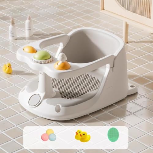 Siège de bain bébé sécurisé avec ventouses pour douche enfant - 3