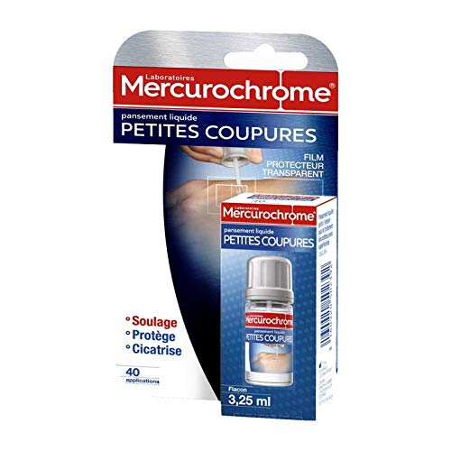 MERCUROCHROME – Medicazione liquida per piccoli tagli, 3 ml, confezione da 3