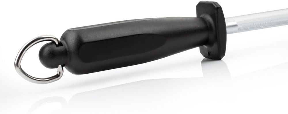 Arcos Carbon Steel Knife Sharpener, Manual Use, 230 mm, Durable Polypropylene Handle, Edge Maintenance, Chairas Series