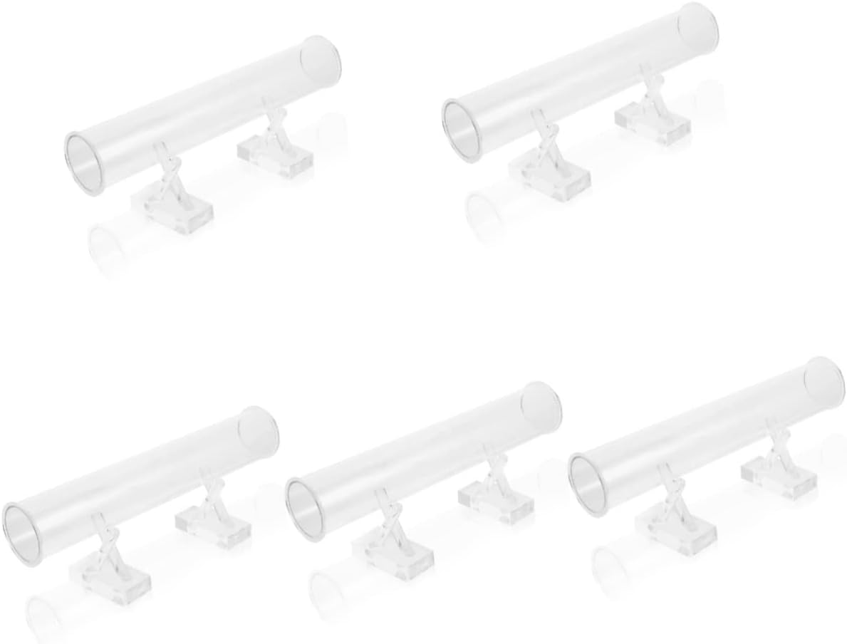 4pcs Hoop Bracelets Ties Headband and Bangle Showcase Display Necklaces Jewelry Cm Storage Clear Rope Holder Women Supplies Stand Bracelet Acrylic Organizer Scrunchie Rack (As Shownx5pcs