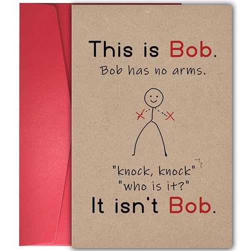 Image of Funny Birthday Card for Men or Women, Hilarious Birthday Gift for Friends Family Coworkers, Cheeky Black Humor Bday Greeting for Him Her, Humorous Office Joke Card