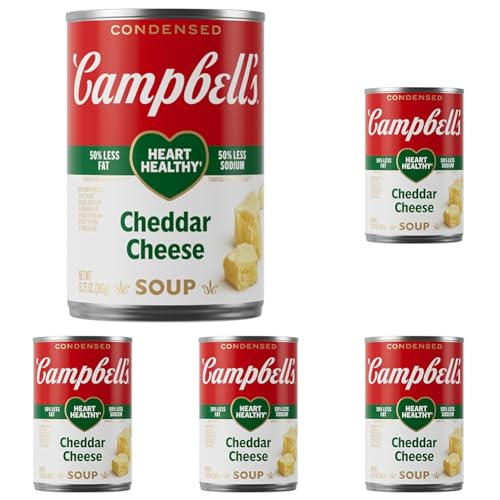 Image of Campbell's Condensed Heart Healthy Cheddar Cheese Soup, 10.75 oz Can (Pack of 5)