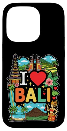 I Love Bali �C���h�l�V�A ���s ���� ���y�Y �X�}�z�P�[�X iPhone 14 Pro �p