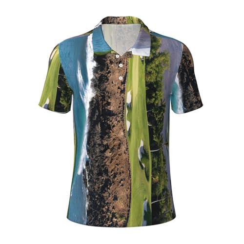 Chemise de golf hawaïenne pour homme idéale pour l'été et les journées décontractées sur la plage