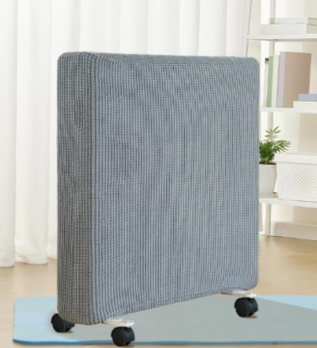 Farigrut オイルヒーター収納カバー 防塵カバー 保護カバー 無地 ストレッチ材 洗濯可 防塵 防湿 変色防止 汚れ防止 取り付け簡単 (ライトグレー)